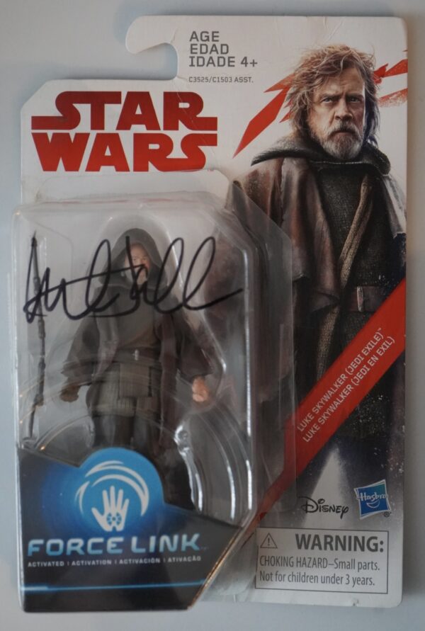 Mark Hamill Signed Luke Skywalker Star Wars action figure